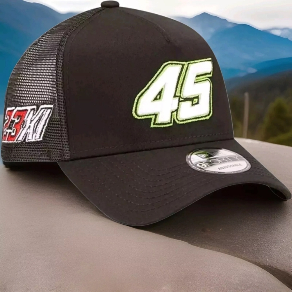 Kurt Busch New Era 23XI Racing 9FORTY A-Frame Trucker Snapback Adjustable Hat